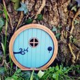 thumbnail image 3 of XZNGL 3D Diy Garden Tree Doors Miniature Door Decoration Tale Mini Gift for Kids, 3 of 3