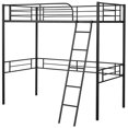 thumbnail image 1 of Costway Metal Loft Twin Bed Frame Single Twin Size High Loft Bed W/ Ladder & Guard Rail, 1 of 8