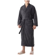 Mens Robe Terry Cloth Kimono Bathrobe Soft Shower Towel Bath Robes Long Housecoat for Spa Hotel Hot Tub