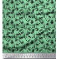 thumbnail image 1 of Soimoi Georgette Viscose Fabric Palm Tree & Pine Fruits Printed Fabric 1 Yard 42 Inch Wide, 1 of 3