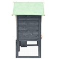 thumbnail image 3 of vidaXL Rabbit Hutch Grey and White 140x63x120 cm Solid Firwood, 3 of 5