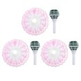 thumbnail image 2 of 3 Sets Floral Bouquet Handle Bride Handheld Bouquet Holder Wedding Accessory with Lace, 2 of 9