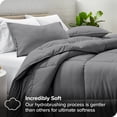 thumbnail image 2 of Bare Home Goose Down Alternative Comforter Set - 3 Piece Set - Oversized Queen, Gray, 2 of 7