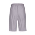 thumbnail image 5 of Timegard Womens Plus Size Shorts Elastic Waisted Drawstring Lightweight Casual Knee Length Shorts with Pockets, 5 of 5