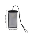 thumbnail image 3 of Fridja Waterproof Phone Pouch, Clear Screen Floatable Waterproof Phone Pouch, Universal Waterproof Cell Phone Case, Underwater Photography for Swimming, Rafting, Diving, 8.07×4.13in, Black, 3 of 6
