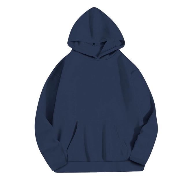 MeetoTime Chandail à Capuche à Manches Longues pour Femmes, Polaire, Grande Poche, Chandail