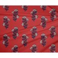 thumbnail image 4 of oneOone Polyester Lycra Fabric Leaves & Floral Block Printed Craft Fabric BTY 56 Inch Wide, 4 of 4