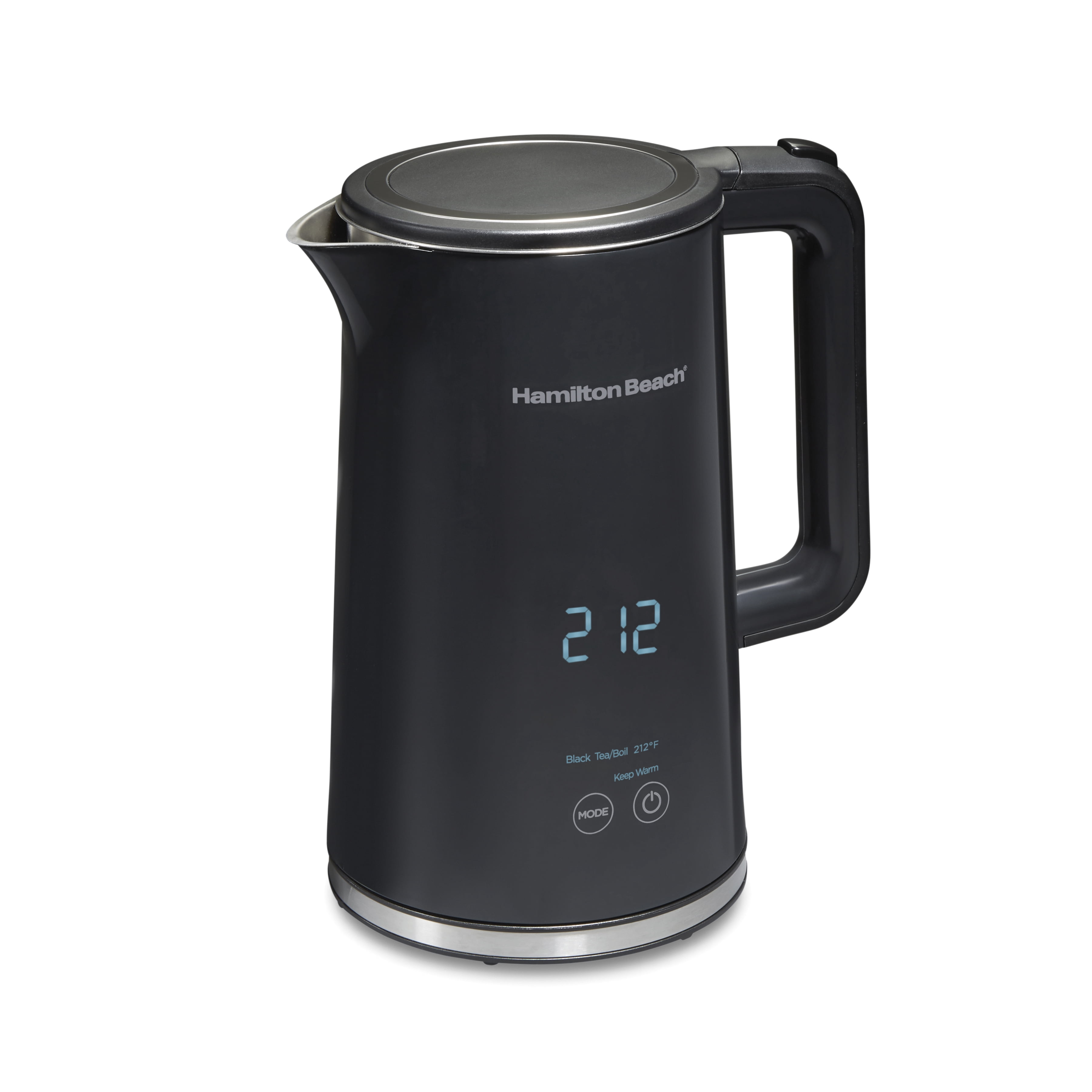 Hamilton Beach Cool-Touch Digital Electric Kettle, 1.7 L, 1500 Watts, Temperature Control, Automatic Shutoff, 41033C