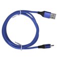 thumbnail image 1 of Nylon Braided Fast Charging Cable Multi Magnetic Plug Charging Cable 3 In 1 Nylon Braided Magnetic 5A Super Fast Charging Cable For IOS/Type C/Micro USB PortsBlue, 1 of 8