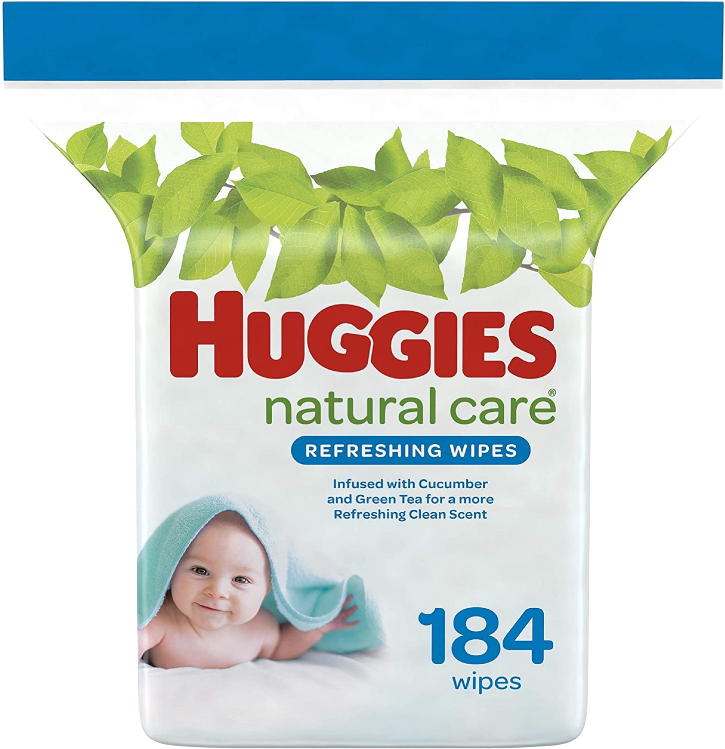 Baby Wipes, Huggies Natural Care Refreshing, SCENTED, Hypoallergenic, 1 Refill Pack, 184 Count