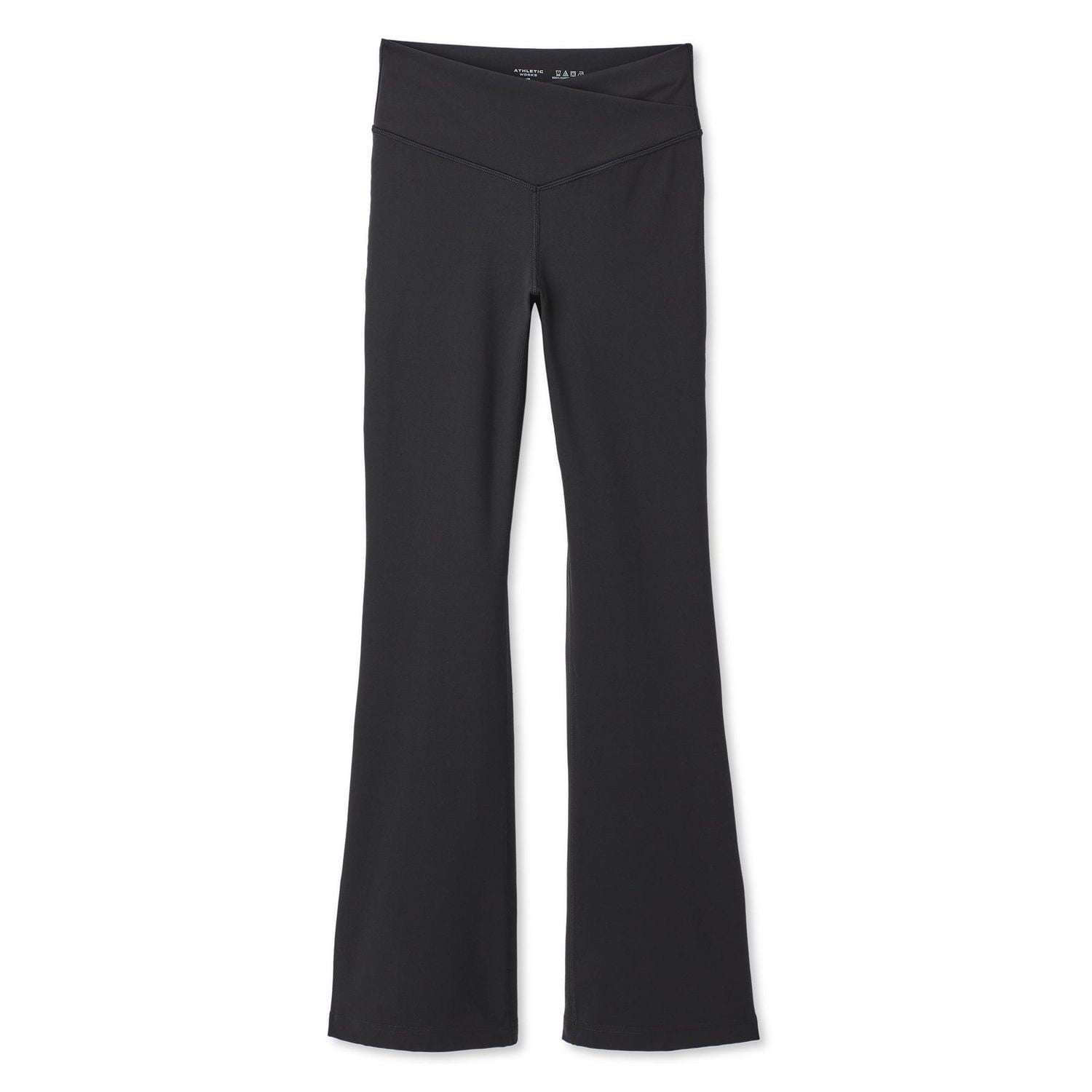 Athletic Works Women's Crossover V-Waist Flare Pant
