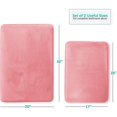 thumbnail image 2 of Clara Clark Bath Mat Set \u2013 Memory Foam Bath Mat - Soft Bathroom Rug - Non Slip and Super Absorbent - Fast Drying Machine Washable Bath Mat Set of 2 20 x 32, 17 x 24, Coral, 2 of 8