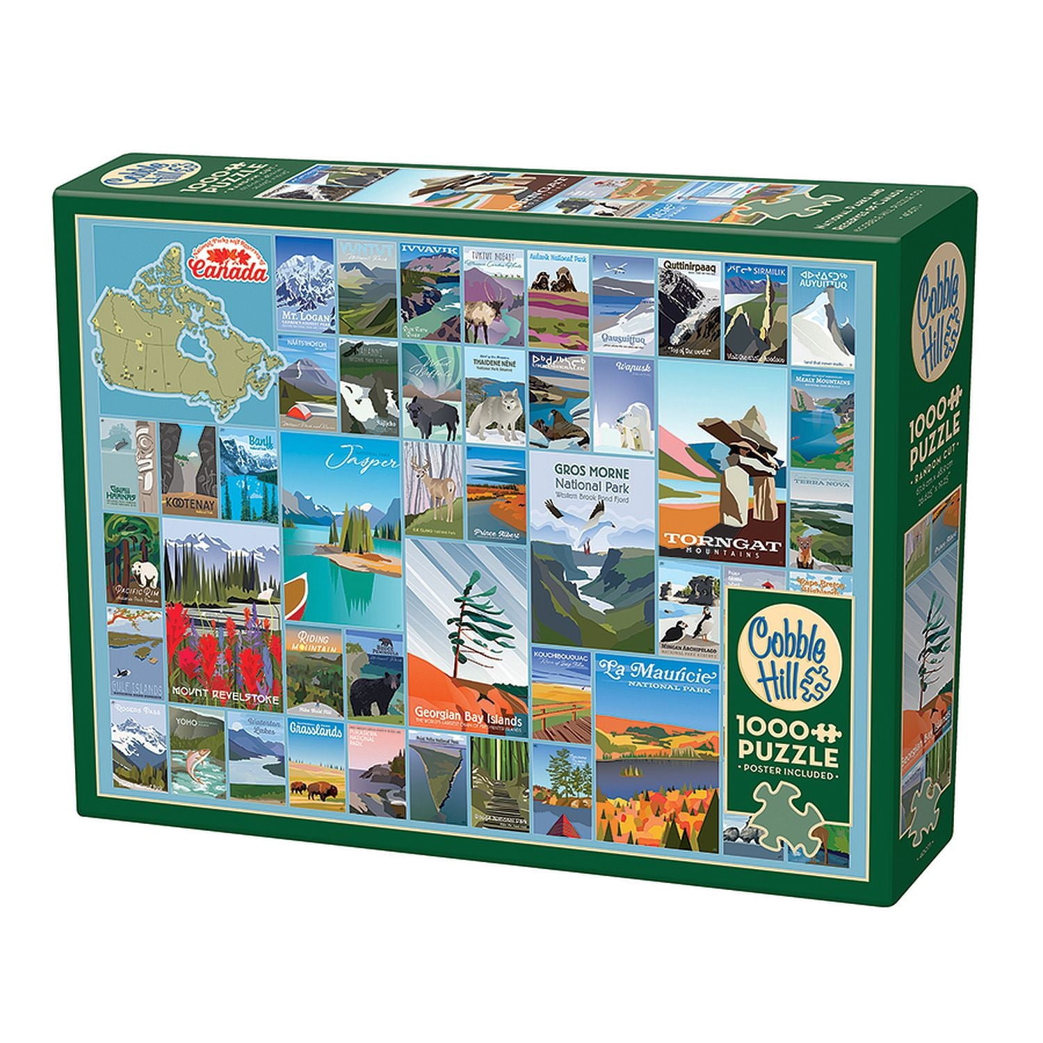 Cobble Hill Jigsaw Puzzle - National Parks and Reserves of Canada, 1000 Piece Puzzle
