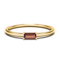 thumbnail image 1 of East-West Stackable Baguette Birthstone Ring - Garnet (January), 1 of 5