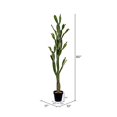 thumbnail image 2 of Vickerman FE191480 80 in. Green Potted Cactus Plastic Planter Pot, 2 of 3