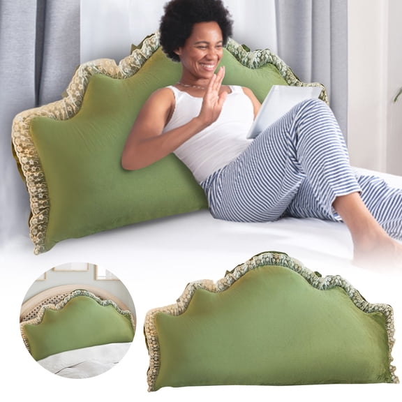 REK "French Style Soft Pack Headboard Cushion Removable Washable Large Backrest Pillow For Bed Sofa Protector"