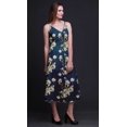 thumbnail image 4 of Bimba Robe de Plage Bohème Sans Manches Midi à Bretelles Imprimée Florale pour Femme - Xxx-Grand, 4 of 5