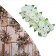 thumbnail image 2 of pitrice Arch Rose Flower Panel Table Runner Bouquet for Wedding White, 2 of 7