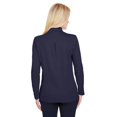 thumbnail image 2 of Ladies' CrownLux Performance Plaited Long-Sleeve Polo - NAVY - 2XL, 2 of 3
