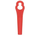 thumbnail image 3 of Replacement Trimmer Blade, 80mm Length Convenient Practical 100Pcs 11x7mm Hole Diameter Lawn Mower Plastic Blades Lightweight  For Garden Black,Green,Red,Orange, 3 of 8