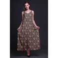 thumbnail image 4 of Bimba Robe Longue Décontractée en Rayonne à Fleurs pour Femme à Bretelles Spaghetti, Maxi Robe d'Été - Très Petit, 4 of 5