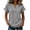 Gris, Beau tops de Travail pour les Femmes, variante sur SZJXBUY Hauts Décontractés pour Femmes, T-Shirts Oversize à Col en V à Manches Courtes avec Ourlet à Franges, T-Shirts d'Été Boho Chic Coupe Ample Légers Beige, m