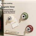 thumbnail image 2 of Langgg Restaurant Essential 60 Minutes Magnetic Kitchen Alarm Clock Noise Reduction Function Made Of Stainless Steel Mechanical Kitchen Timer Clear Display With Alarm And Noise Reduction Functions red, 2 of 6