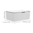 thumbnail image 2 of Raindrops White Wet Tissue Holder Box Refillable Wipes Container for Desktop and Travel, 2 of 8