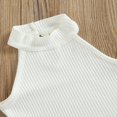 thumbnail image 3 of Débardeur Sans Manches à Col Roulé en Tricot pour Bébé Fille Short en Cuir PU, 3 of 6