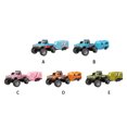 thumbnail image 3 of Wweixi Mini Rc Monster Truck With Lights 1/64 Remote Control Truck And Trailer Alloy Housing USB E, 3 of 6