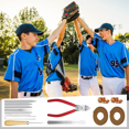 thumbnail image 4 of Kit de Remplacement de Gants 16 Pcs Aiguille Coupe-Cuir Outil de Réparation pour Gant de Baseball Softball 1, 4 of 7
