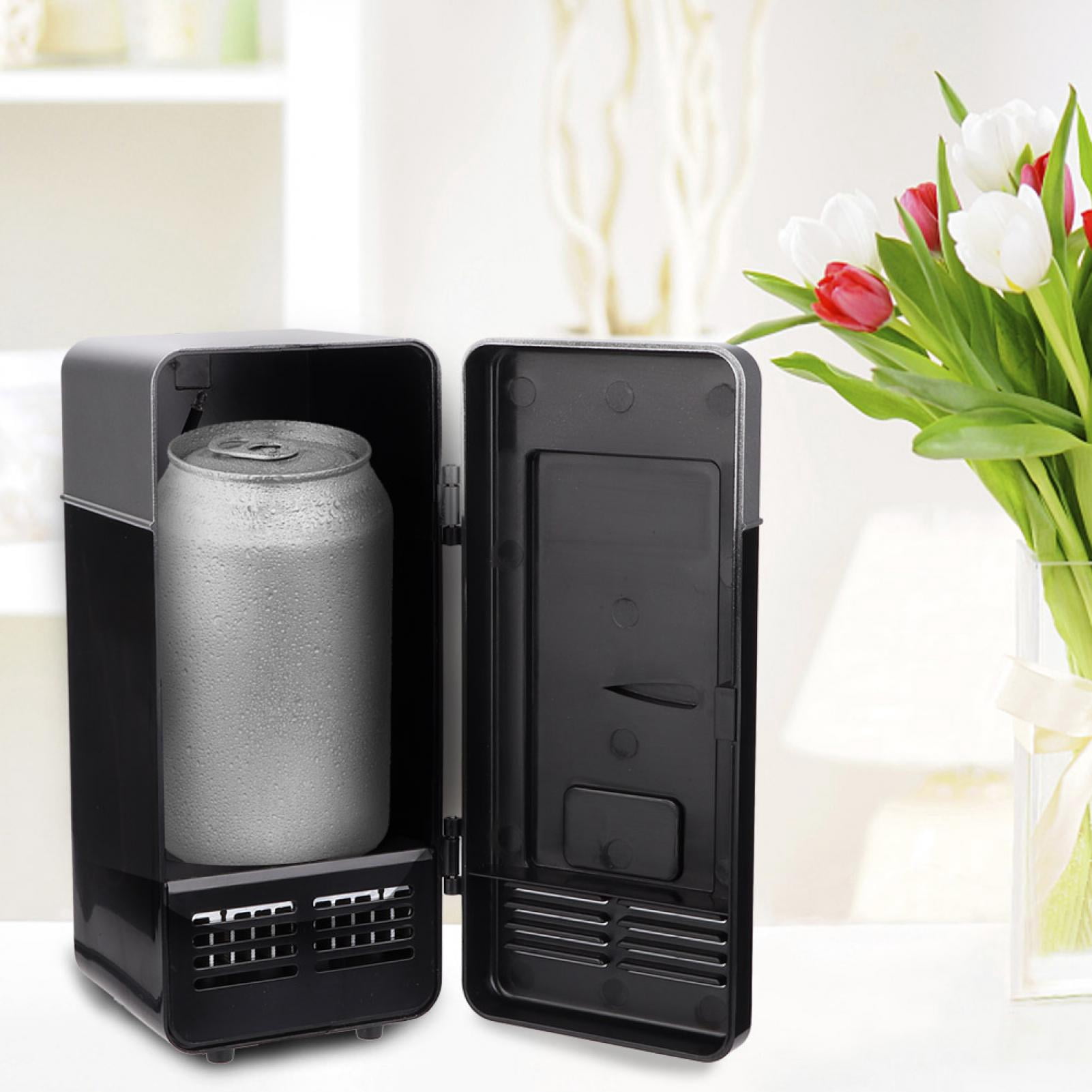 Drink Cooler, Small Refrigerator, USB 3.2x3.4x7.6inch Compact Refrigerator, For Office Car