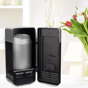 Refroidisseur à boisson, Petit réfrigérateur, USB 3.2x3.4x7.6inch Réfrigérateur compact, pour voiture de bureau