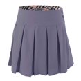 thumbnail image 1 of Bienzoe Jupe d'Uniforme Scolaire Extensible Plissée à Taille Ajustable pour Fille Gris 12, 1 of 5