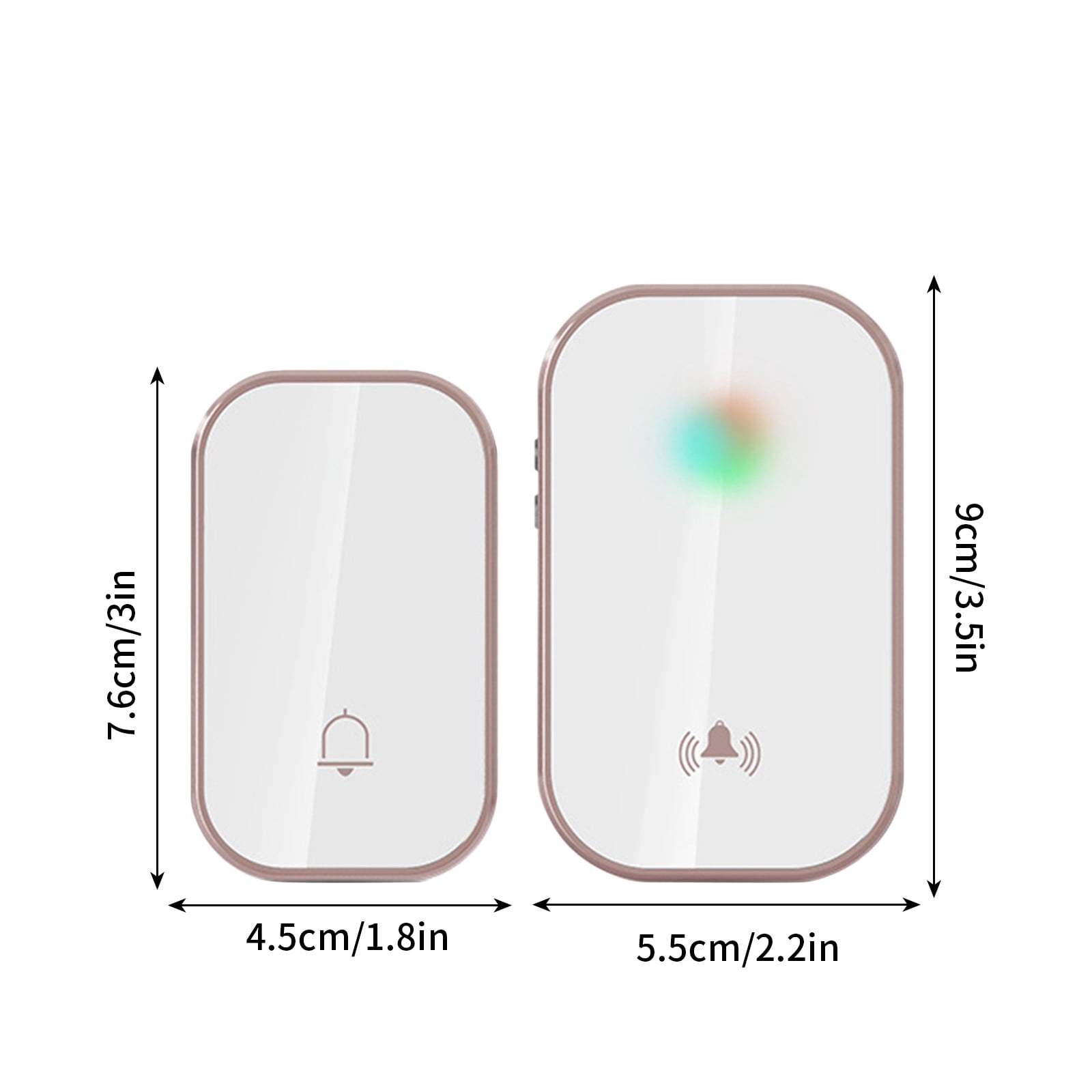 Remote Control Lights,One on One Home Wireless Doorbell Ac Digital Music Doorbell One Tow Pager Remote Control Doorphone Wireless Doorbells for Home,Remote Control Light