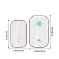 thumbnail image 2 of Sonnette Sans Fil pour la Maison, Sonnette Numérique CA, un Tow, Pager, Télécommande, Téléphone de Porte, 2 of 3
