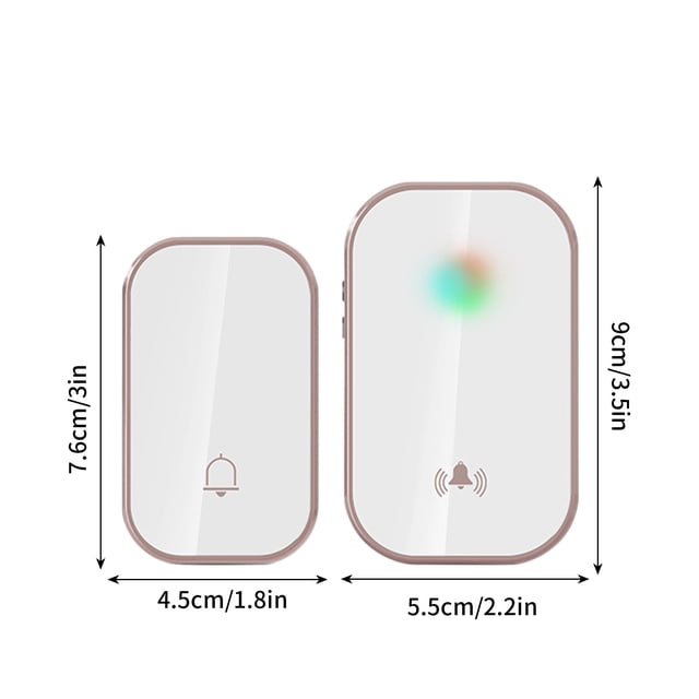 Lumières Télécommandées, Sonnette Sans Fil pour la Maison un à un, Sonore Numérique CA Musique, Sonnette à un Tow, Téléavertisseur, Téléphone Télécommandé, Sonnettes Sans Fil pour la Maison, Lumière de Télécommande
