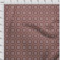 thumbnail image 3 of oneOone Cotton Poplin Dark Red Fabric Floral & Tiles Moroccan Craft Projects Decor Fabric Printed By The Meter 42 Inch Wide, 3 of 4