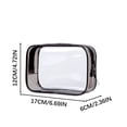 thumbnail image 2 of RKSTN Cosmetic Bags Transparent Large Capacity Cosmetic Travel Storage Bag, Plastic Zipper Wash Bag, 2 of 2