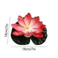 thumbnail image 3 of Lisbinx Water Sensing Lotuse Pool Lamp Floating Lotuse Pool Lamp Water Sensing Floating Pool Lamp LED Floating Solar Pool Lamp Diwali Festival Blessing River Lantern, 3 of 6