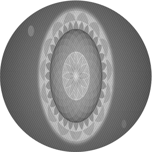 Ahgly Tapis Rond Lavable en Machine Intérieur Transitionnel Gris Canon, 4 Pieds Rond