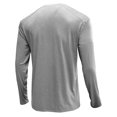 thumbnail image 4 of CEHVOM Men Long-Sleeve Beefy Muscle Basic Solid Pure Color Blouse Tee Shirt Top, 4 of 4