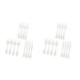 thumbnail image 2 of Transemion Plastic Forks Spoons Knifes Silverware Decor Party White 18.5cm 2Set, 2 of 6