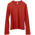 thumbnail image 2 of Bella Canvas Womens Jersey Long Sleeve Tee, 2XL, Red, 2 of 4