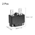 thumbnail image 2 of Unique Bargains Circuit Overload Protector 7A AC125/250V DC32V Automatic Reset Thermal Circuit Breaker 2pcs, 2 of 5