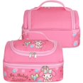 thumbnail image 4 of Roffatide Melody Insulated Lunch Bag - Waterproof Anime Tote for Work & School, Large Compartment Food Container with Top Pocket (Pink)​, 4 of 6