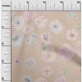 thumbnail image 1 of oneOone Silk Tabby Fabric Flower Watercolor Print Fabric By The Yard 42 Inch Wide, 1 of 4