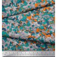 thumbnail image 3 of Soimoi Crepe Silk Fabric Two Tone With Grey Camouflage Print Sewing Fabric Yard 42 Inch Wide, 3 of 3