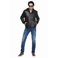 thumbnail image 4 of Men's Rugged Leather Jacket with Hood, 4 of 8