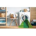thumbnail image 2 of Ahgly Tapis d'Intérieur Lavable en Machine Carré Vert Émeraude Profond, 5 Pieds Carré, 2 of 7